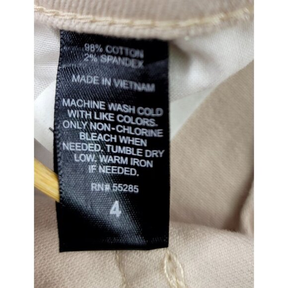 Express Jeans Womens Distressed Frayed Hem Denim Shorts Size 4 Beige - Picture 5 of 8